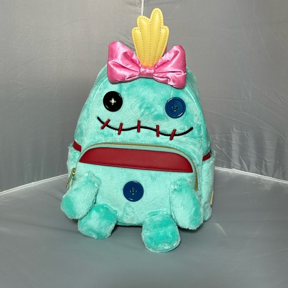 LE LOUNGEFLY Lilo & Stitch Scrump Plush Cosplay Mini Backpack - Picture 6 of 11